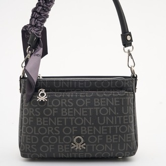BENETTON Monogram Desen Orta Boy Kol Çantası bnt1898
