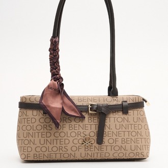 BENETTON Monogram Desen Kol Çantası bnt1911
