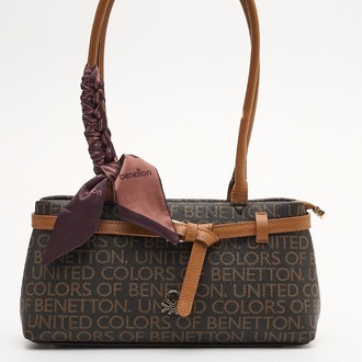 BENETTON Monogram Desen Kol Çantası bnt1911