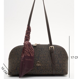 BENETTON Monogram Desen Kol Çantası bnt1909