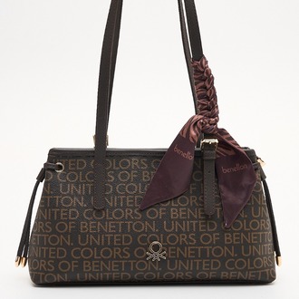 BENETTON Monogram Desen Kol Çantası bnt1910