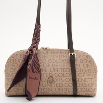 BENETTON Monogram Desen Kol Çantası bnt1909