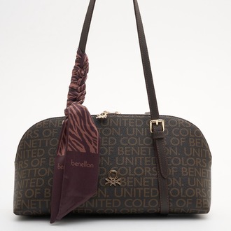 BENETTON Monogram Desen Kol Çantası bnt1909
