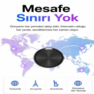 ONKAR TAG Ios & Android Uyumlu Airtag Akıllı Gps Takip Cihazı(SİYAH)