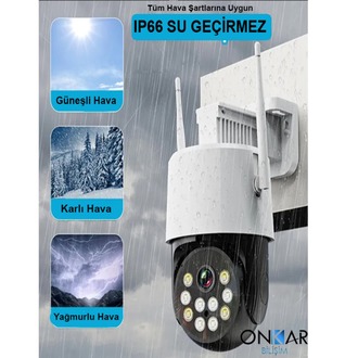 3MP WİFİ HAREKETLİ SESLİ GECE RENKLİ KABLOSUZ GÜVENLİK KAMERASI