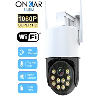 3MP WİFİ HAREKETLİ SESLİ GECE RENKLİ KABLOSUZ GÜVENLİK KAMERASI