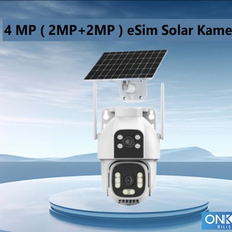 ONKAR 4MP eSim Özellikli Güneş Enerjili 7/24 Kayıtlı Güvenlik Kamerası