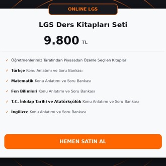 Online LGS - LGS Ders Kitapları Seti