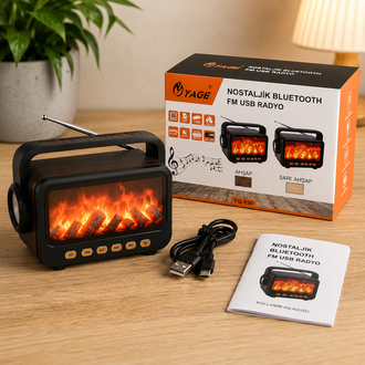 Nostaljik Bluetooth FM USB Radyo
