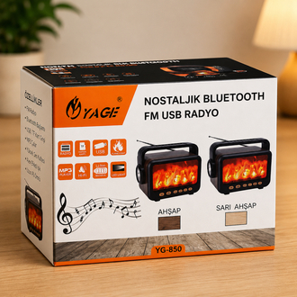 Nostaljik Bluetooth FM USB Radyo