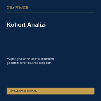 Kohort Analizi — Türkçe Excel