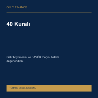 40 Kuralı — Türkçe Excel