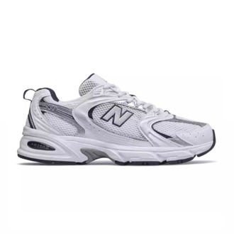 New Balance 530 White Silver Navy Blue