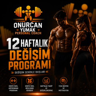 12 Haftalık Değişim Programı (Sadece Antrenman Programı - Takip Yok)