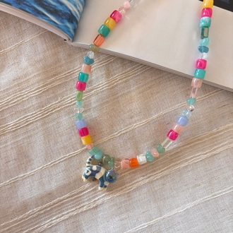 Sea Glass Cat Kolye