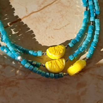 Blue Lemon Kolye