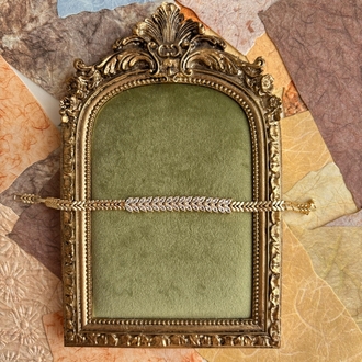 14K Gold Kaplama Başak Model Bileklik 