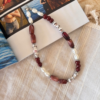 Rust & Pearl Kolye