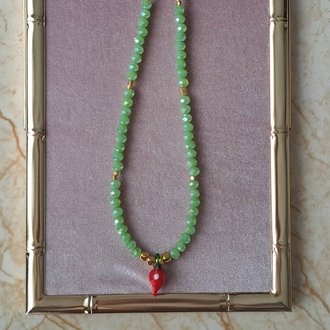Strawberry Matcha Kolye 