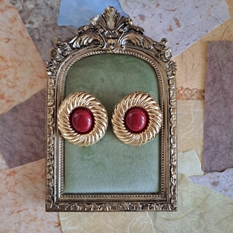 Vintage Görünümlü Pirinç Küpe 