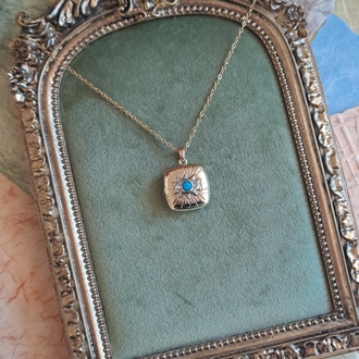 316L Çelik Kapaklı Vintage Görünümlü Kolye