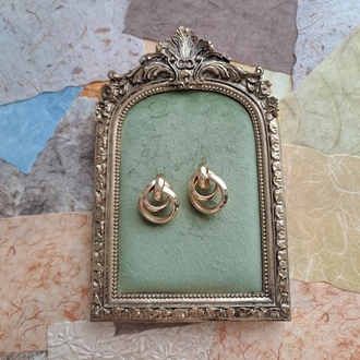 Gold Renkli Pirinç Küpe 