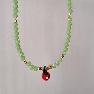 Strawberry Matcha Kolye 