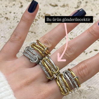 Sarmal 4’lü Mix Model Çelik Yüzük