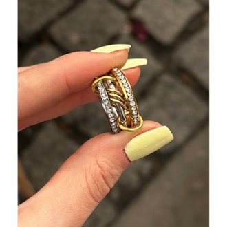 Halka Charmlı Sarmal Model Çelik Yüzük