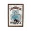 Vintage The Shamrock Whiskey Camaltı Boyama Büyük Boy Ayna. 98x68cm Ölçüsünde.