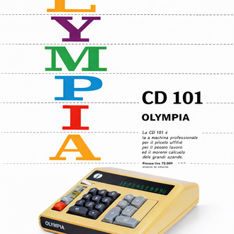 70’ler Olympia CD 101 Hesap Makinesi. Made in Germany
