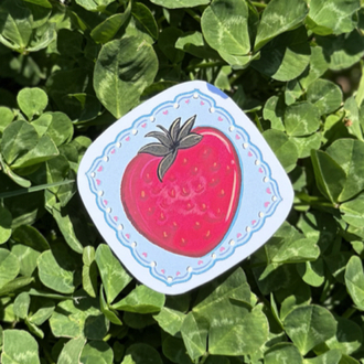 Kırmızı Çilek Sticker 
