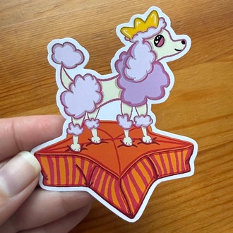 Poodle Sticker \ Cute Aesthetic Sticker