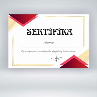 Sertifika (Hard Copy)