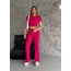 İkili Crop Pembe Takım