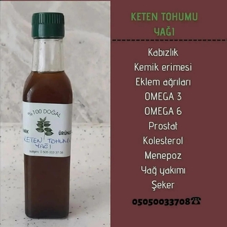 keten tohumu yağı SOĞUK PRES