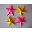 Origami Beşgen Yıldız (5 cm, 4 adet)