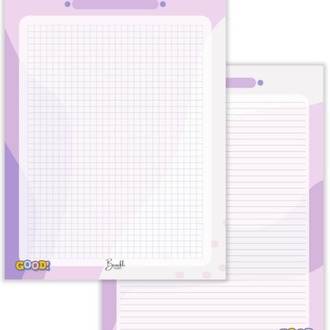 Benekli Tasarım Kareli Defter / Planlayıcı / Not Defteri / Blok Not