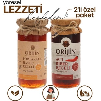 Acı Biber Reçeli 300 gr & Portakallı Havuç Reçeli 300 gr