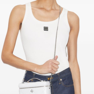 TORY BURCH Kira diamond-quilt distressed vanity case