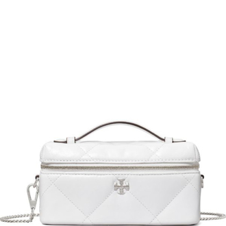 TORY BURCH Kira diamond-quilt distressed vanity case
