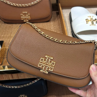 Tory Burch Britten Convertible Crossbody Kadın Deri Çanta