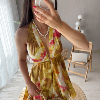 Zara batik desen elbise