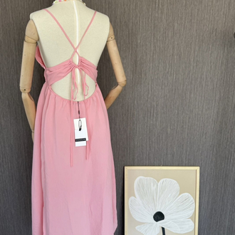 Zara sırtı dekolte elbise