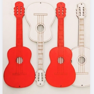 Gitar figürü gösteri ve etkinlikler için