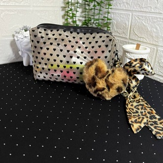 Leopar Desenli Çanta Charm 