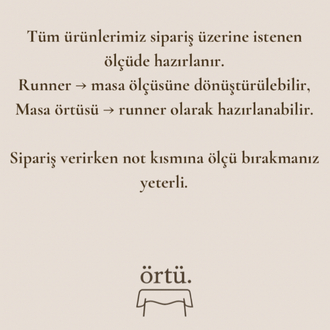 Toile Nature - Kahverengi Runner