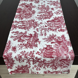 Toile Nature - Kırmızı Runner