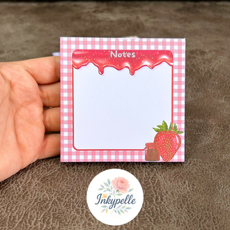 Çilek Reçeli Temalı Memopad
