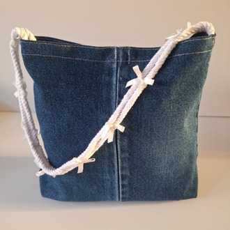  DENY Denim Fiyonklu Pinterest Omuz Çantası TB042